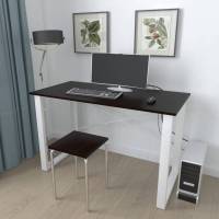 Письмовий стіл Ferrum-decor Драйв 750x1000x600 Білий метал ДСП Венге Магія 16 мм (FRD-105336)