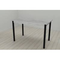 Стіл кухонний Ferrum-decor Беніта 75x120x60 Чорний ДСП Бетон 16мм (FRD-105566)