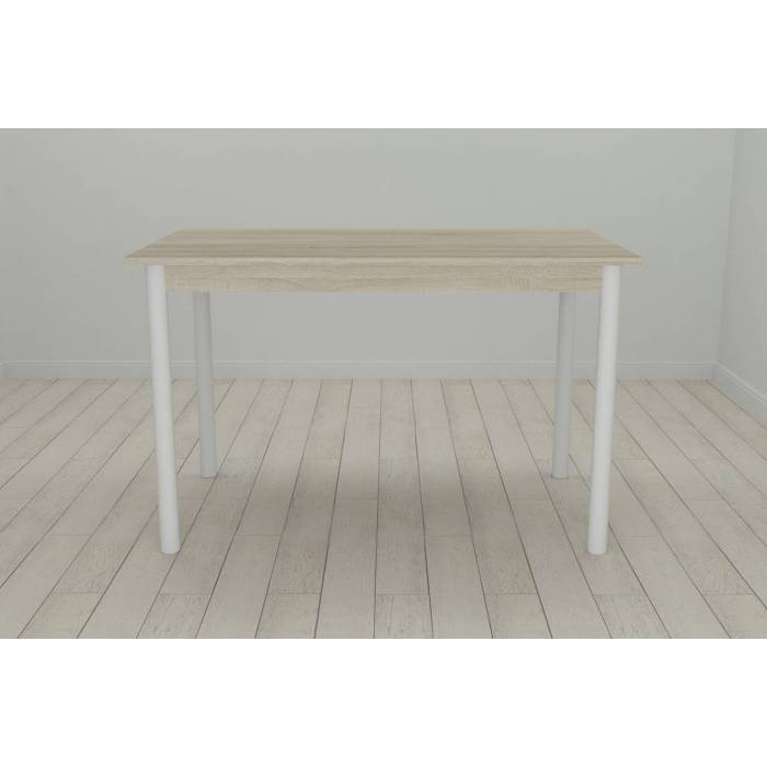 Стіл кухонний Ferrum-decor Беніта 75x120x70 Білий ДСП Сонома 16мм (FRD-106276)