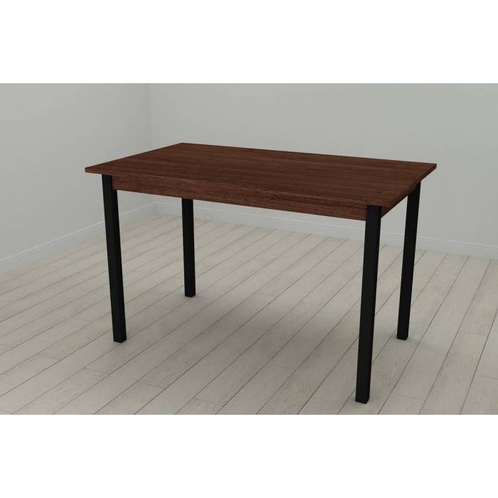 Стіл кухонний Ferrum-decor Маріо 75x120x70 Чорний ДСП Венге 16мм (FRD-105626)