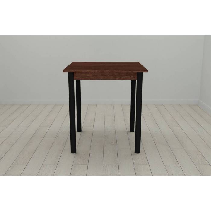 Стіл кухонний Ferrum-decor Агата 75x70x70 Чорний ДСП Венге 16мм (FRD-105596)