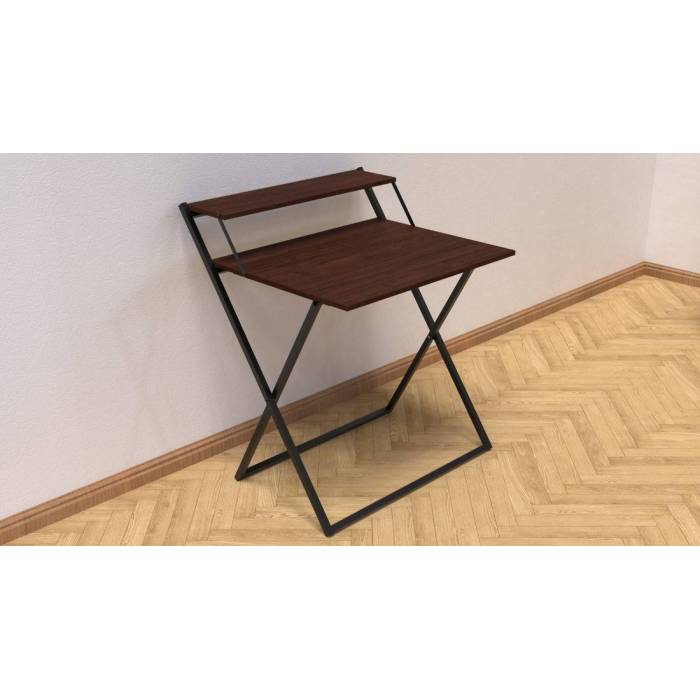 Стол трансформер Компакт 2 Ferrum-decor 750x790x720 Черный металл ДСП Венге Магия 16 мм (FRD-105406)