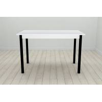 Стіл кухонний Ferrum-decor Маріо 75x120x80 Чорний ДСП Біле 16мм (FRD-106196)