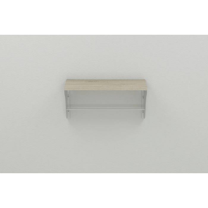 Полка настенная Ferrum-decor Комфи 260x500x240 металл Белый ДСП Сонома 16 мм (FRD-102726)
