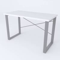 Письмовий стіл Ferrum-decor Драйв 750x1000x700 Сірий метал ДСП Білий 32 мм (FRD-103366)