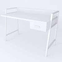 Письмовий стіл Ferrum-decor 750x1000x600 Білий метал ДСП Білий 32 мм (FRD-103436)