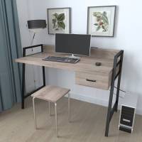 Письмовий стіл Ferrum-decor 750x1000x600 Чорний метал ДСП Дуб Сонома Трюфель 32 мм (FRD-103426)