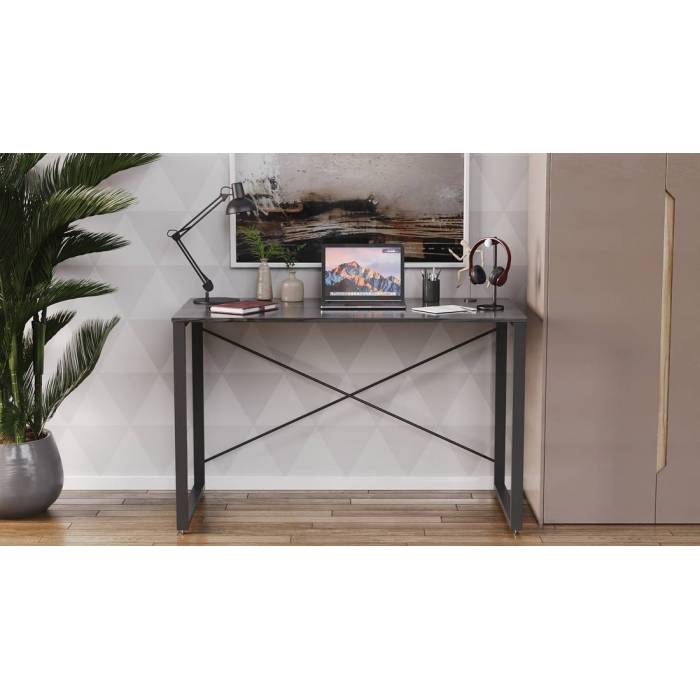 Письмовий стіл Ferrum-decor Серії Коннект 75x120x600 чорний ДСП Венге 16мм (FRD-104206)
