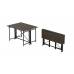 Стол-книга трансформер Орион 3 Ferrum-decor 750x1150x880 Черный металл ДСП Дуб Сонома Трюфель 16 мм (FRD-105085)