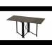 Стол-книга трансформер Орион 2 Ferrum-decor 750x1520x730 Черный металл ДСП Дуб Сонома Трюфель 16 мм (FRD-104587)