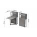 Стіл книга з етажеркою Практик 1 Ferrum-decor 1200x640x990 Чорний метал ДСП Бетон 16 мм (FRD-104617)