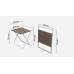 Стол трансформер Компакт 1 Ferrum-decor 750x790x720 Белый металл ДСП Дуб Сонома Трюфель 16 мм (FRD-104687)