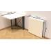 Стол-книга трансформер Орион 1 Ferrum-decor 750x810x730 Черный металл ДСП Белый 16 мм (FRD-104597)