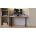 Стіл письмовий Кнап 2 Ferrum-decor 750x1400x700 Чорний метал ДСП Білий 16 мм (FRD-106426)