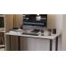 Стіл письмовий Кнап 2 Ferrum-decor 750x1400x700 Чорний метал ДСП Білий 16 мм (FRD-106426)