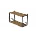 Книжкова полиця універсальна Ferrum-decor Стим 1 38x63x26 чорний ДСП Дуб Артизан 16мм (FRD-104087)