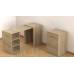 Стол-тумба трансформер Смарт 1/2 Ferrum-decor 750x1450x600 ДСП Дуб Сонома 16 мм (FRD-105077)