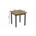 Стіл кухонний Ferrum-decor Агата 75x70x70 Чорний ДСП Дуб Артизан 16мм (FRD-105673)