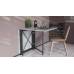 Стол-книга трансформер Орион 2 Ferrum-decor 750x1520x730 Черный металл ДСП Бетон 16 мм (FRD-104589)