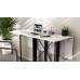 Стол-книга трансформер Спайдер Ferrum-decor 750x1150x880 Черный металл ДСП Белый 16 мм (FRD-105088)