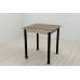 Стіл кухонний Ferrum-decor Агата 75x70x70 Чорний ДСП Сонома Трюфель 16мм (FRD-106247)