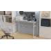 Стол письменный Райан Ferrum-decor 750x1400x700 Белый металл ДСП Бетон 16 мм (FRD-106502)