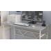 Стол письменный Райан Ferrum-decor 750x1400x700 Белый металл ДСП Бетон 16 мм (FRD-106502)