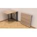 Стол-книга трансформер Орион 1 Ferrum-decor 750x810x730 Черный металл ДСП Дуб Сонома 16 мм (FRD-104600)
