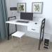 Письмовий стіл Ferrum-decor 750x1000x600 Чорний метал ДСП Білий 32 мм (FRD-103422)