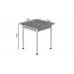 Стіл кухонний Ferrum-decor Агата 75x70x70 Білий ДСП Бетон 16мм (FRD-105555)