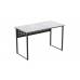 Стол письменный Майк Ferrum-decor 75x140x70 Черный металл ДСП Бетон 16 мм (FRD-106537)