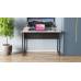 Стол письменный Майк Ferrum-decor 75x140x70 Черный металл ДСП Бетон 16 мм (FRD-106537)