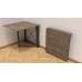 Стол-книга трансформер Орион 1 Ferrum-decor 750x810x730 Черный металл ДСП Дуб Сонома Трюфель 16 мм (FRD-104601)