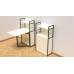 Стіл книга з етажеркою Практик 1 Ferrum-decor 1200x640x990 Чорний метал ДСП Білий 16 мм (FRD-104611)
