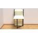 Стіл книга з етажеркою Практик 1 Ferrum-decor 1200x640x990 Чорний метал ДСП Білий 16 мм (FRD-104611)