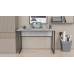 Стіл письмовий Коді Ferrum-decor 75x140x70 Чорний метал ДСП Бетон 16 мм (FRD-106609)