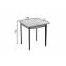 Стіл кухонний Ferrum-decor Агата 75x70x70 Чорний ДСП Бетон 16мм (FRD-105557)