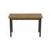 Стіл кухонний Ferrum-decor Маріо 75x120x60 Чорний ДСП Дуб Артизан 16мм (FRD-105727)