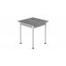 Стіл кухонний Ferrum-decor Агата 75x80x80 Білий ДСП Бетон 16мм (FRD-105558)