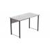 Письменный стол Курт Ferrum-decor 75x140x70 Черный металл ДСП Бетон 16 мм (FRD-106645)