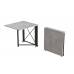 Стол-книга трансформер Орион 1 Ferrum-decor 750x810x730 Черный металл ДСП Бетон 16 мм (FRD-104603)