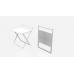 Стол трансформер Компакт 1 Ferrum-decor 750x790x720 Белый металл ДСП Белый 16 мм (FRD-104683)