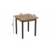 Стіл кухонний Ferrum-decor Агата 75x80x80 Чорний ДСП Дуб Артизан 16мм (FRD-105679)
