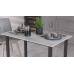 Стол универсальный Knap Ferrum-decor 750x1400x600 Черный металл ДСП Бетон 16 мм (FRD-106360)