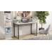 Стіл письмовий Скай Ferrum-decor 75x140x70 Чорний метал ДСП Бетон 16 мм (FRD-106681)
