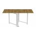 Стол-книга трансформер Орион 2 Ferrum-decor 750x1520x730 Белый металл ДСП Дуб Артизан 16 мм (FRD-104595)