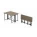 Стол-книга трансформер Орион 3 Ferrum-decor 750x1150x880 Черный металл ДСП Дуб Сонома 16 мм (FRD-105084)
