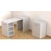 Стол-тумба трансформер Смарт 1/2 Ferrum-decor 750x1450x600 ДСП Белый 16 мм (FRD-105074)