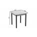 Стіл кухонний Ferrum-decor Агата 75x80x80 Чорний ДСП Бетон 16мм (FRD-105560)