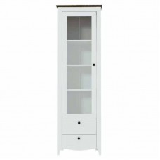 Пенал-витрина Гербор Карина REG1W2S Пепельный + Антрацит (GRB-1062)